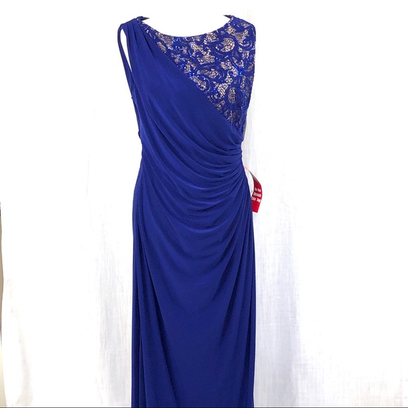 Dresses & Skirts - NWT Blue Long Lace Embellished Formal Dress SZ 14
